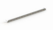 Sockelleiste B1300xH56mm silber verz.f.Steckregal