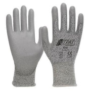 Schnittschutzhandschuhe, Spezialgarn, grau, PU-Beschichtung, grau,Gr. 6 NITRAS