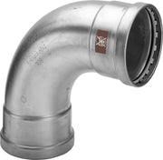VIEGA Bogen 90 Grad TEMPONOX XL 1716XL i/i 88,9mm Stahl nichtrostend