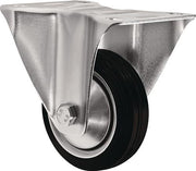 Bockrolle D.125mm Trgf.100kg Vollgummi Platte L105xB80mm TECWERK