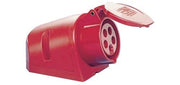 CEE-Wanddose 32 A 400 V Steckerst.6 h m.Klappdeckel IP44