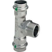 VIEGA T-Stück SANPRESS Inox 2317.1 22mm x 3/4 AG x 22mm Edelstahl