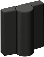 Scharnier DIN re.H.52mm B.47mm PA m.Metalleinleger tiefschwarz,ma HEWI