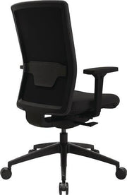 Bürodrehstuhl Synchr.-M.schwarz 450-570mm mit Armlehnen Trgf.110kg TOPSTAR