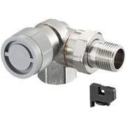 OVENTROP Dynamisches Thermostatventil Baureihe AQ, DN15, Winkeleck links