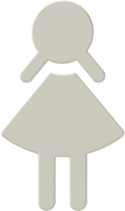 Symbol Frau 801.91.020 PA Farb-Nr.99 B.87mm H.150mm S.3mm HEWI