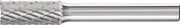 Bur ZYAS D.8mm Head-L.20mm Shank-D.6mm Carbide Cut 3 PLUS PFERD