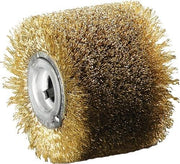 Satin finishing brush for stranded wire, Ø100xW70mm, 19.2mm, LESSMANN