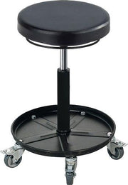 Montagehocker m.Rollen u.Ablage PU-Schaum schwarz Sitz-H.420-545mm