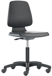 Arbeitsdrehstuhl Labsit Rl.Sitzschale anthrazit Integralschaum schwarz 450-650mm