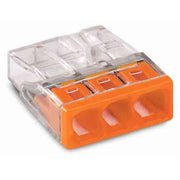 WAGO Compact-Steckklemme 3 x 0,5-2,5 mm2 orange, (VPE:100 St.) je Stück