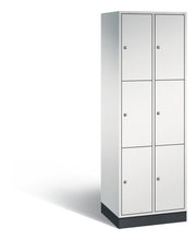 Schließfachschrank Intro 6 Fächer H1950B620T490 mm Lichtgrau C+P