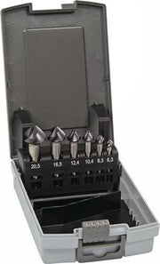 Kegelsenkersatz DIN 335C 90Grad 6,3-20,5mm HSS-Co TiAlN 6-tlg.Ku.-Kass.TECWERK