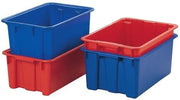 Stacking container PP blue L600xW400xH350mm LA-KA-PE