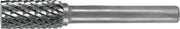 Frässtift ZYA D.6mm Kopf-L.18mm Schaft-D.6mm HM Verzahnung Kreuz TECWERK