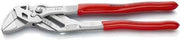 Zangenschlüssel L.250mm Spann-W.52mm verchr.Ku.-Überzug KNIPEX