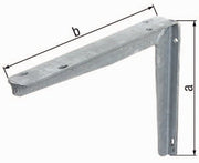 Konsole L.550mm H.300mm STA roh TZN Trgf.110kg GAH