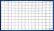 Gitterrückwand Höhe 1500 mm Feldbreite 2700 mm verzinkt blau SCHULTE
