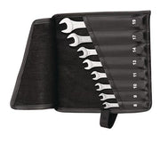 Combination Spanner Set, 12-piece, sizes 6-22mm, Form A, chrome vanadium steel, in roll-up pouch, TECWERK