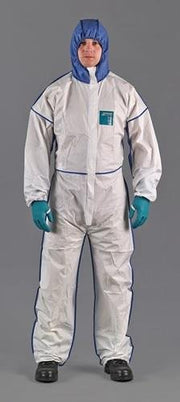 Schutzoverall AlphaTec® 1800 Comfort Gr.L weiß/blau PSA III ANSELL