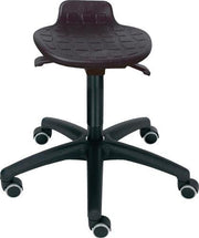 Drehhocker Rollen PU-Schaum schwarz Sitzhöhenverstellung 450-640mm LOTZ