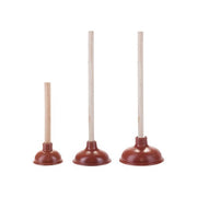 ASW Ausgussreiniger Gummi rot, 150 mm mit Holzstiel verschraubt 46 cm