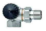 HEIMEIER Thermostat-Ventilunterteil mit ger. Widerstand, Winkeleck/li., DN15