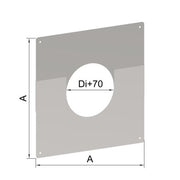POLL Abdeckblende für Wanddurchführung 2-teilig Di: 130mm Da: 200mm # 3U05RWA13