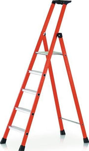 Stufenstehleiter 7 Stufen GFK Gesamt-H.2400mm Kunststoff-Ablageschale ZARGES
