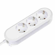 Desk socket 3-gang white, 3.00 m cable