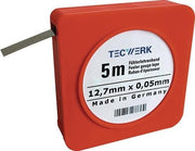 Fühlerlehrenband Stärke 0,08mm L.5m B.12,7mm TECWERK