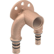 Geberit Mepla Doppelanschlusswinkel 90Gr d 20xRp1/2xd16, (Rotguss), L:52mm
