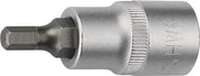 Steckschlüsseleinsatz 1/2 Zoll Innen-6-kant SW 17mm L.55mm TECWERK
