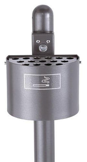 Half-round ashtray D200xH150mm anthracite-iron-gloss RENNER