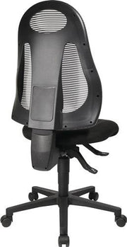 Bürodrehstuhl m.Synchrontechnik schwarz/hellgrau 420-530mm o.Armlehnen TOPSTAR
