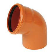 Kanalbogen 100 mm, 45 Grad, PVC