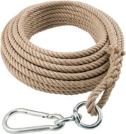 Bucket rope 25m 4-strand twisted, with loop 16mm BROWN