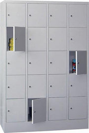 Locker cabinet H1850xW1200xD500mm Number of compartments 20 RAL 7035 RAL 7035 PAVOY