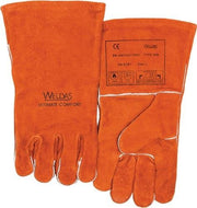 Schweißerhandschuhe Gr.XL (9,5) rot Rindspaltleder EN 388,EN 12477 WELDAS