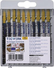 Stichsägeblattsortiment 10-tlg. für Holz TECWERK
