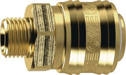 Schnellverschlusskupplung DN 7,2,AG MS blank Gew.G 1/2 Zoll 20,95mm TECWERK