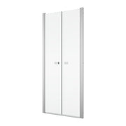 Meran Pendeltür 2tlg 1000x2000 mm ESG m.Aquaperle, silber-hochglanz