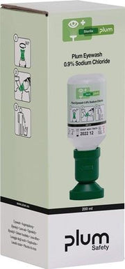 Augenspülflasche 200 ml 3 Jahre (ungeöffnete Flasche) DIN EN15154-4 PLUM