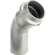 VIEGA SANPRESS INOX Elbow 45 Degree, 2326.1 15mm, 1 Socket, Stainless Steel