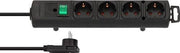 Steckdosenleiste Comfort-Line Plus 4-fach Kabel-L.2m schwarz 2 m BRENNENSTUHL