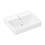 HG Aufsatzwaschtisch geschli.Xanuia Q 600x480mm m.Hahnloch u.Überlauf weiß