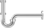 BASIC Röhrengeruchverschluss 11/4x32mm ABS verchromt, Abgangsrohr 250 mm