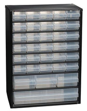 Kleinteilemagazin B306xT150xH420mm Stahlbl.34 Schubl.Poypropylen