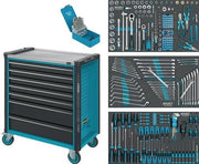Tool trolley 179NXL-7/265 W959xD518xH1020mm 600kg 7 drawers 265-piece steel plate HAZET
