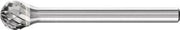 Kleinfrässtift Form F KUD D.6mm Kopf-L.5mm Schaft-D.3mm HM Verz.3 Plus PFERD